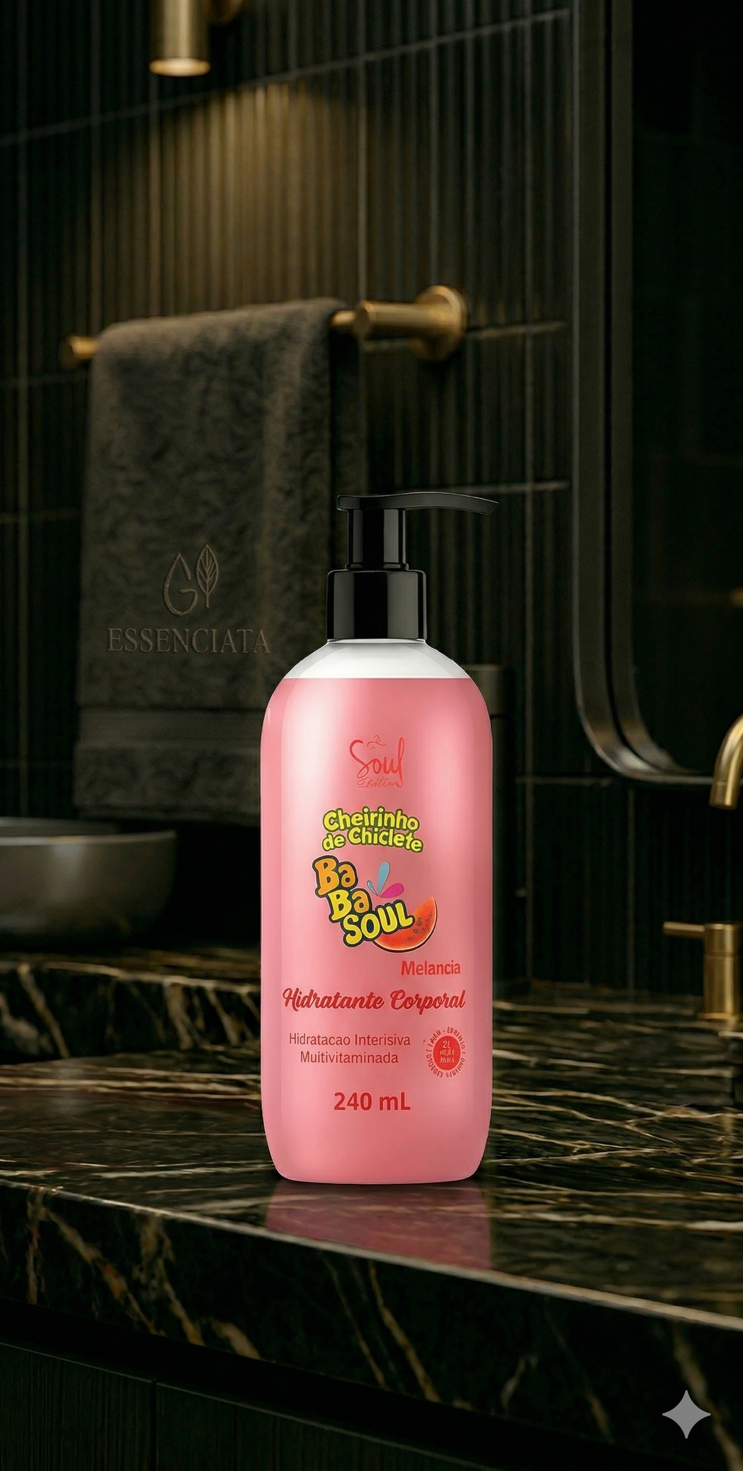 Hidratante Corporal Feminino Melancia BabaSoul 240ml – Hidratação Intensiva