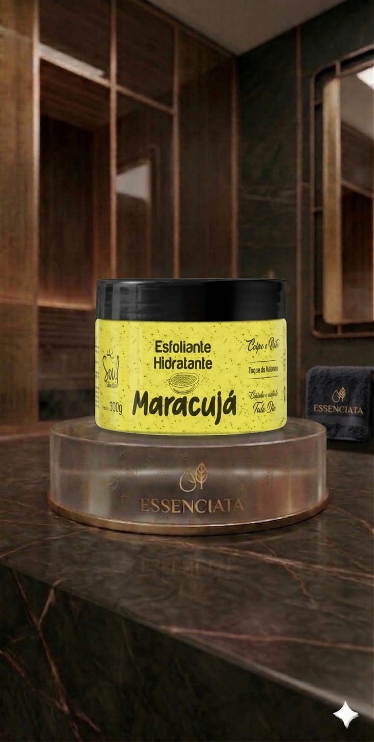 Esfoliante Hidratante Maracuja– Pele Macia, Cheirosa e Renovada