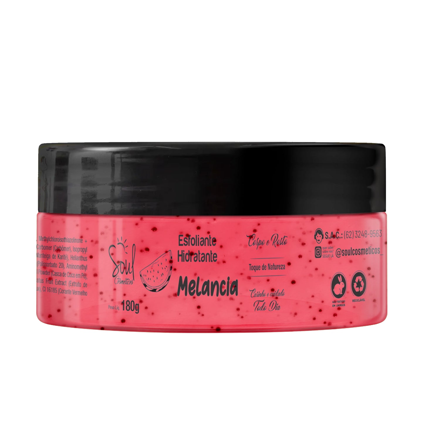 Esfoliante Hidratante melancia – Pele Macia, Cheirosa e Renovada