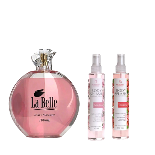 Kit Perfume Feminino 100ml + 2 Body Splash 130ml – Fragrâncias irresistíveis✨