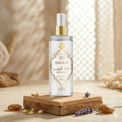 Body Splash Royal Blanc — Desodorante Colônia Árabe 200ml