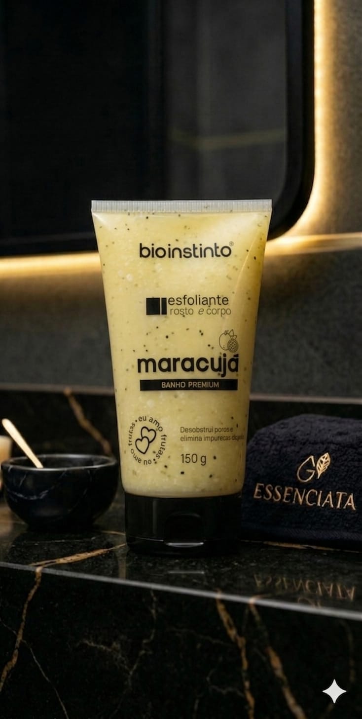 Esfoliante Corporal de Maracujá Hidratante – Banho Premium e Pele Macia
