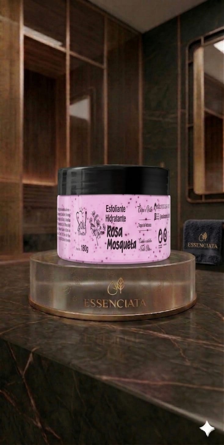Esfoliante Hidratante rosa mosqueta– Pele Macia, Cheirosa e Renovada