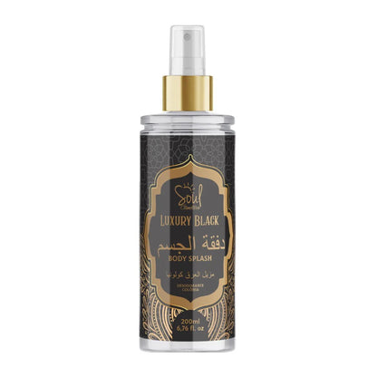 Body Splash Luxury Black — Desodorante Colônia Árabe 200ml