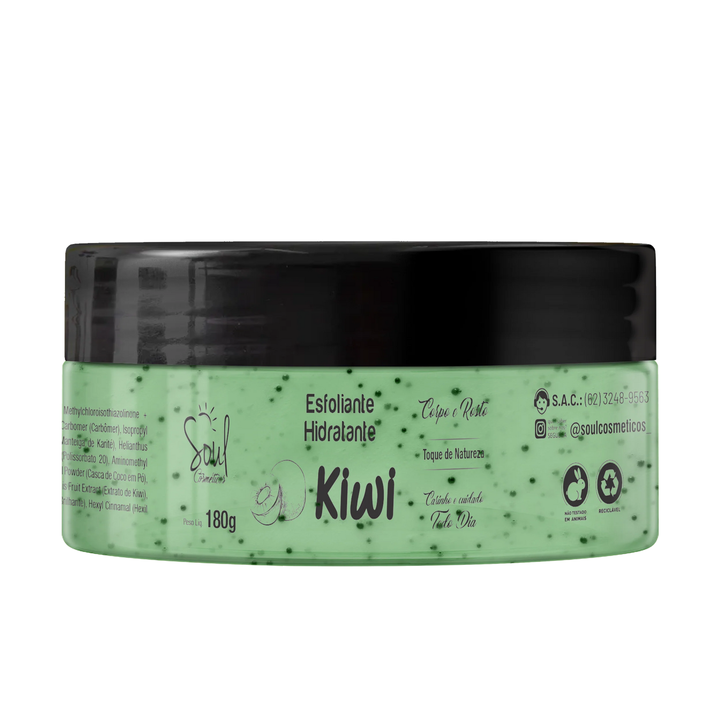 Esfoliante Hidratante kiwi – Pele Macia, Cheirosa e Renovada
