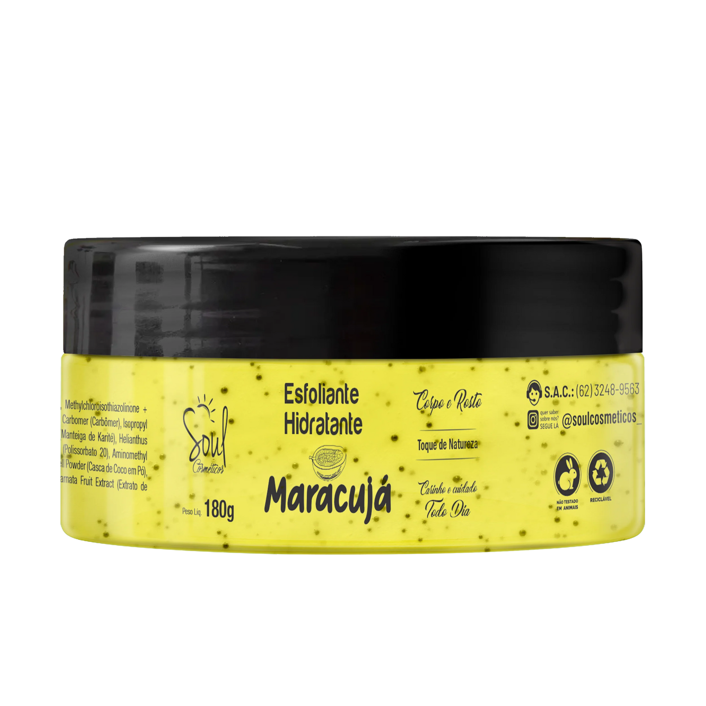Esfoliante Hidratante Maracuja– Pele Macia, Cheirosa e Renovada