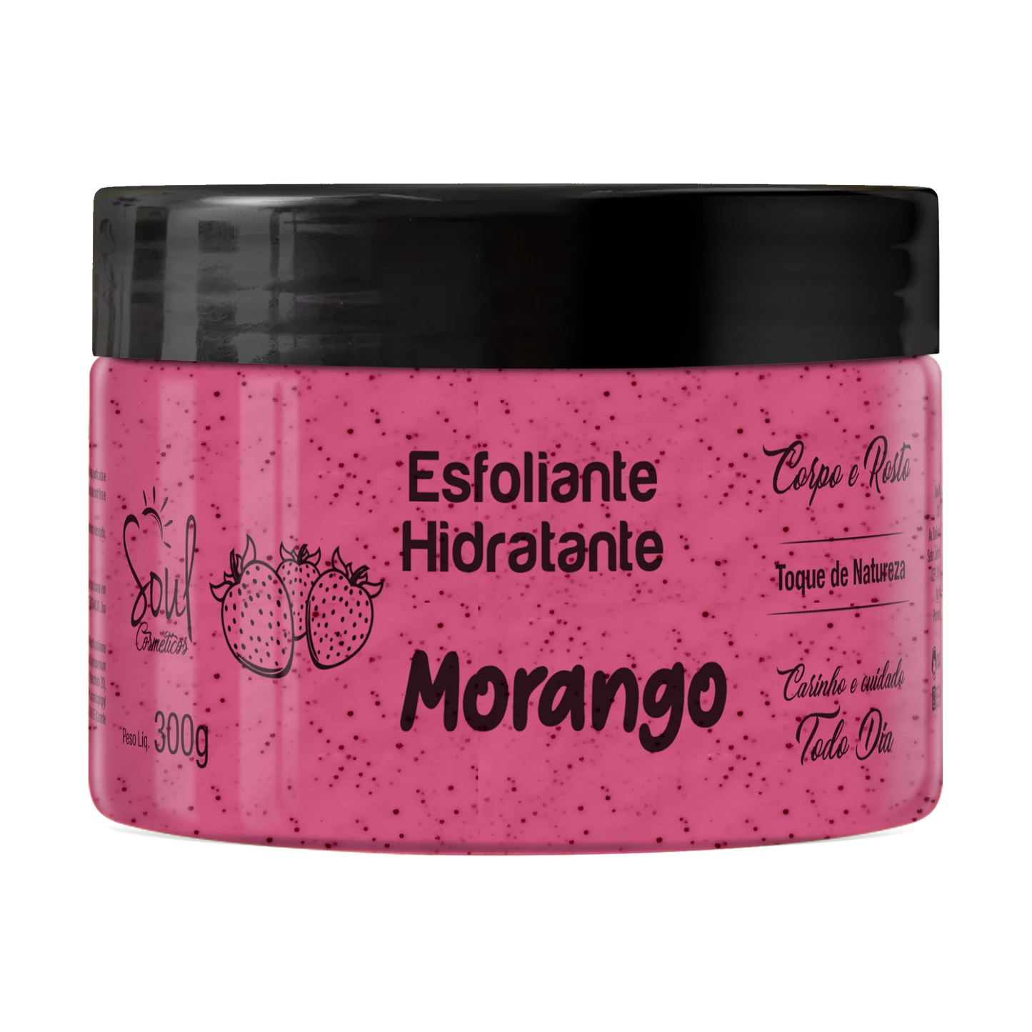 Esfoliante Hidratante Morango – Pele Macia, Cheirosa e Renovada