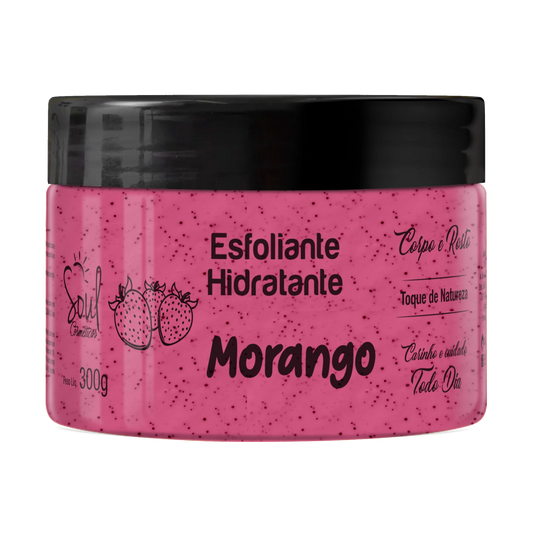 Esfoliante Hidratante Morango – Pele Macia, Cheirosa e Renovada