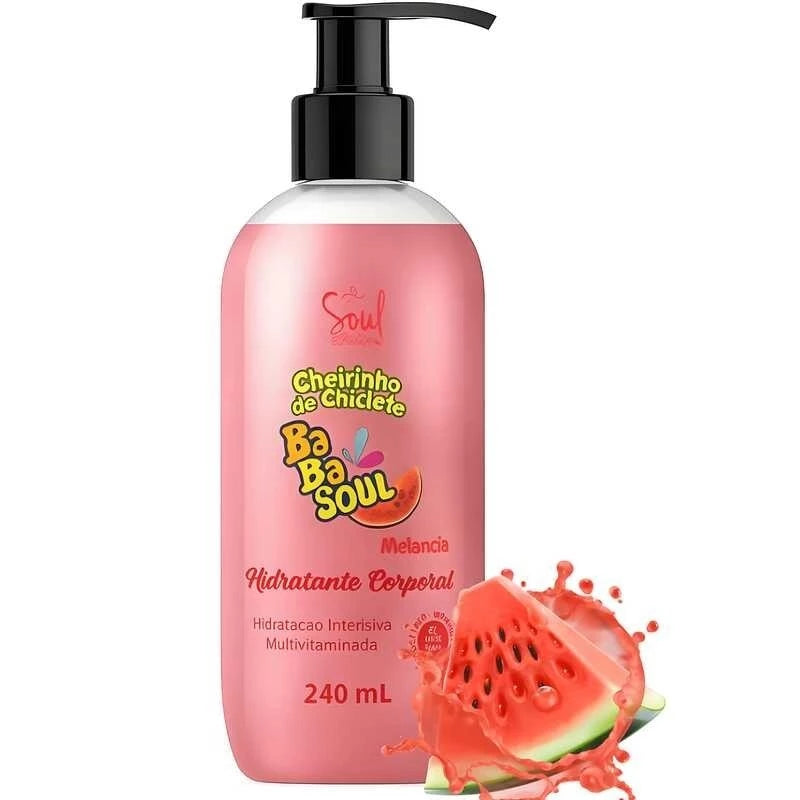 Hidratante Corporal Feminino Melancia BabaSoul 240ml – Hidratação Intensiva