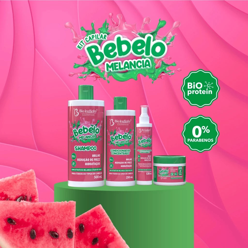 Kit Capilar Bebelo — Brilho, Nutrição e Hidratação (4 Produtos)