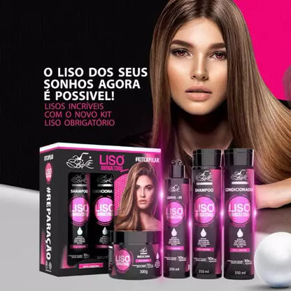 Kit Capilar Liso Obrigatório Belkit — Tratamento Profissional Completo (5 Produtos)