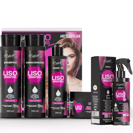 Kit Capilar Liso Obrigatório Belkit — Tratamento Profissional Completo (5 Produtos)
