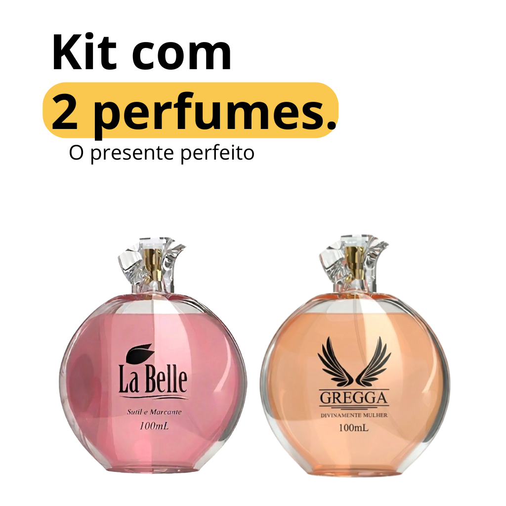 Kit Perfume Feminino 2 Fragrâncias 100ml – Escolha o Seu Estilo