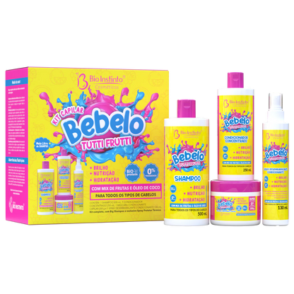 Kit Capilar Bebelo — Brilho, Nutrição e Hidratação (4 Produtos)