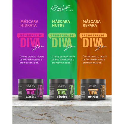 Kit Cronograma de Diva Sia Belkit — Cronograma Capilar Completo (5 Produtos)